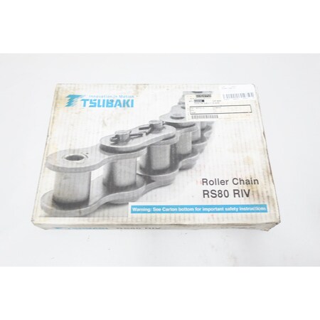 Tsubaki 10FT 1IN SINGLE ROLLER CHAIN RS80 RIV